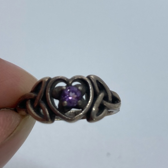 BOGO50 Sterling silver amethyst ring - Picture 4 of 6